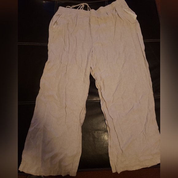3 Old Navy Linen Wide leg pants - Picture 2 of 3